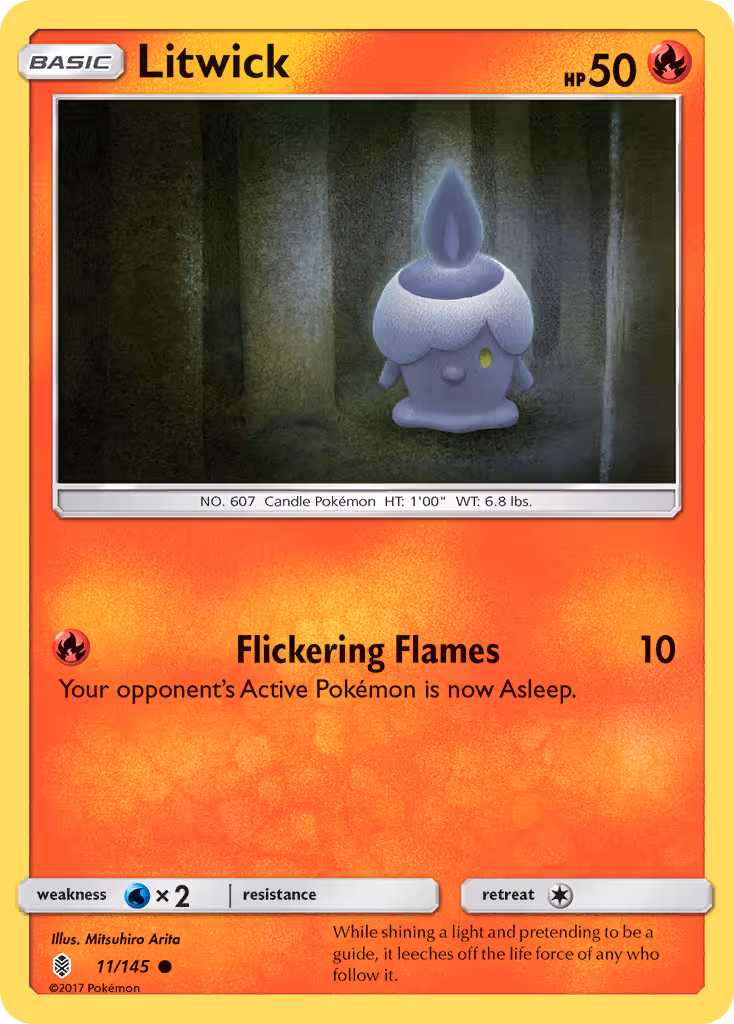 Litwick 11/145 Pokemon card