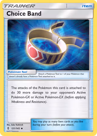 Choice Band 121/145 Pokemon card