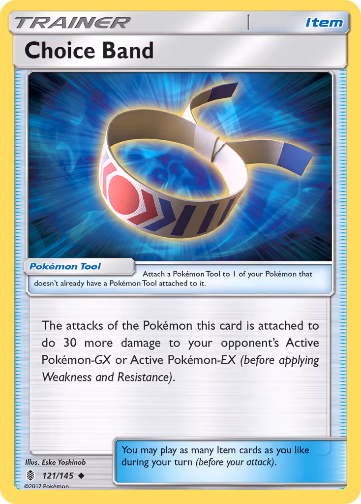Choice Band 121/145 Pokemon card