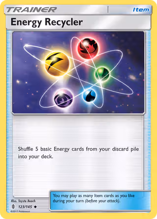 Energy Recycler 123/145 Pokemon card