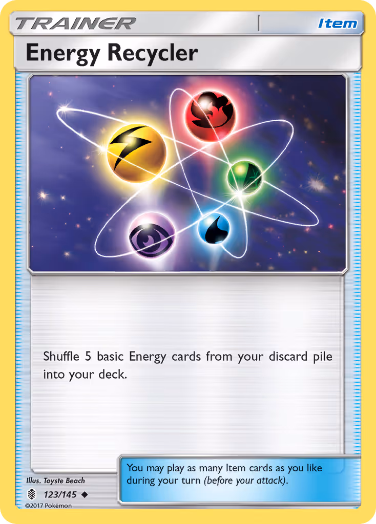 Energy Recycler 123/145 Pokemon card