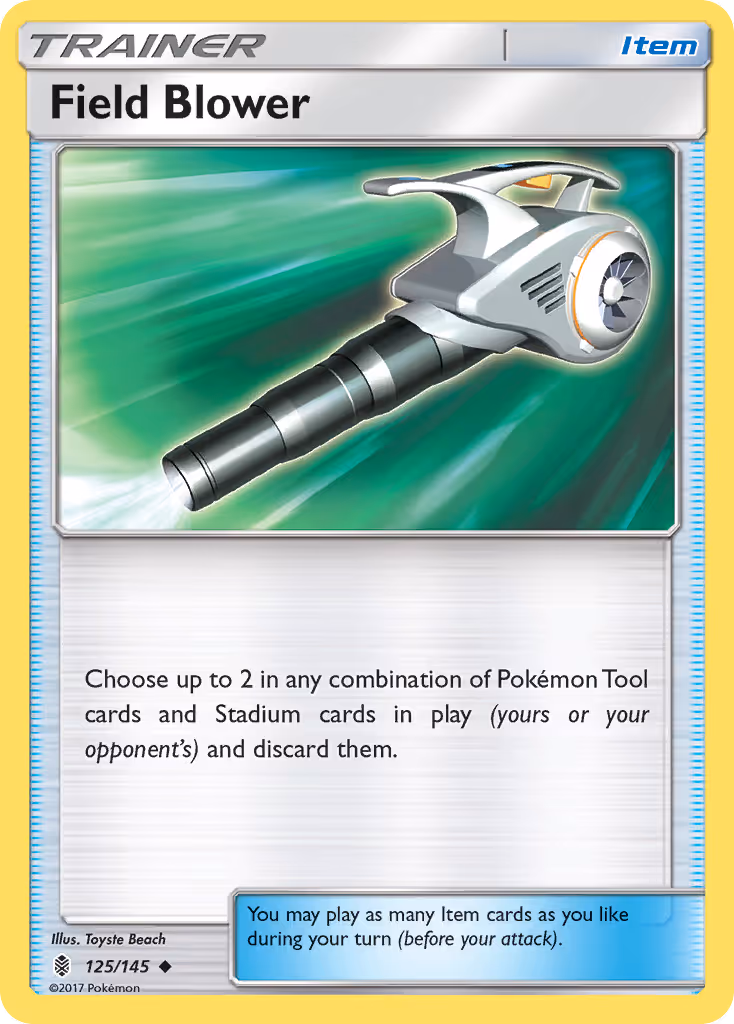Field Blower 125/145 Pokemon card