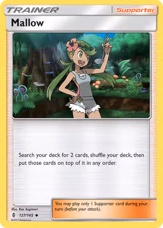 Mallow 127/145 Pokemon card