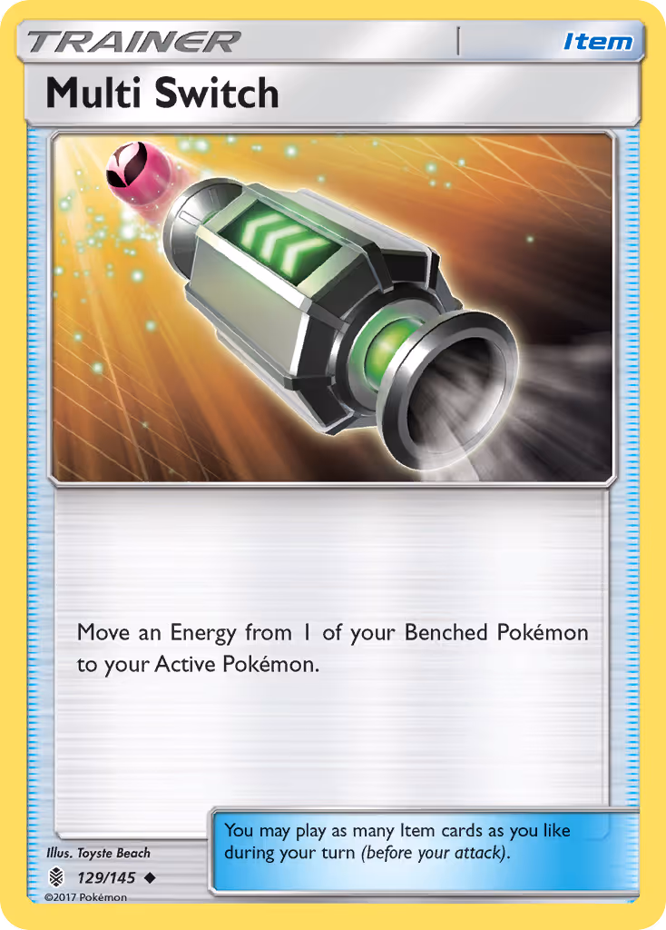 Multi Switch 129/145 Pokemon card