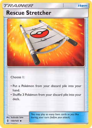 Rescue Stretcher 130/145 Pokemon card