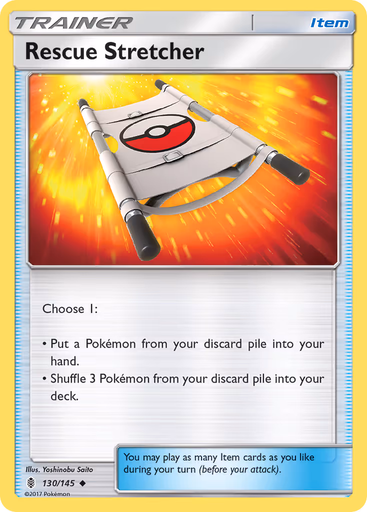 Rescue Stretcher 130/145 Pokemon card