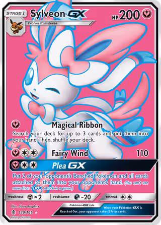 Sylveon GX 140/145 Pokemon card