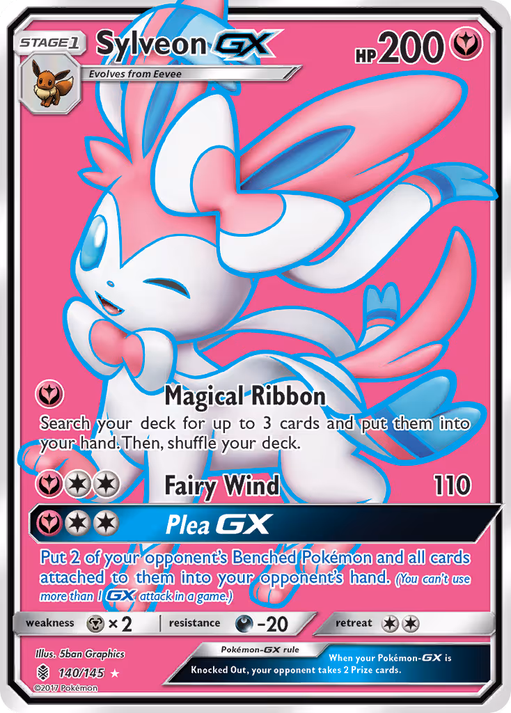 Sylveon GX 140/145 Pokemon card