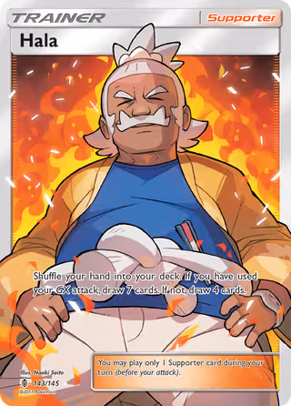 Hala 143/145 Pokemon card