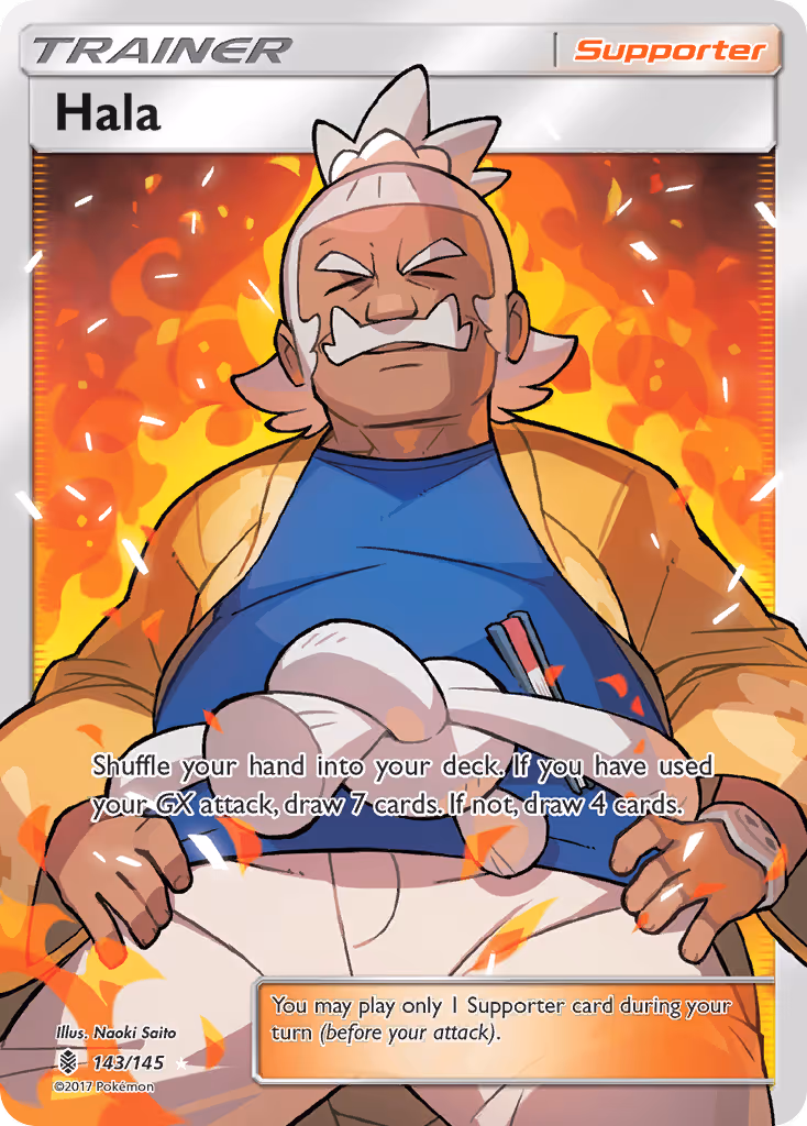 Hala 143/145 Pokemon card