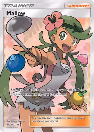 Mallow 145/145 Pokemon card