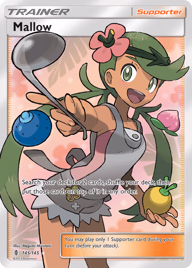 Mallow 145/145 Pokemon card
