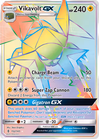 Vikavolt GX 152/145 Pokemon card
