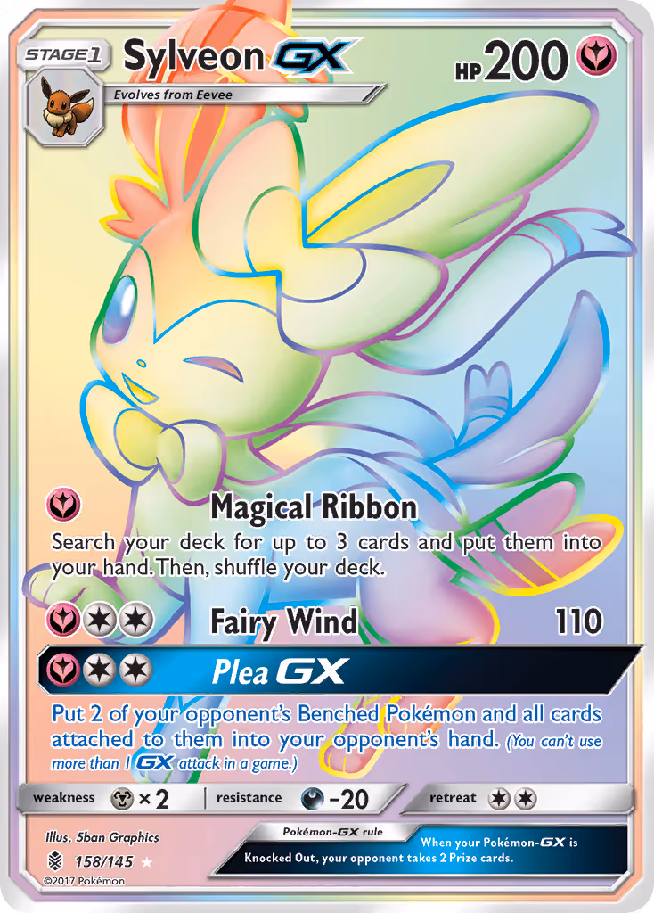 Sylveon GX 158/145 Pokemon card
