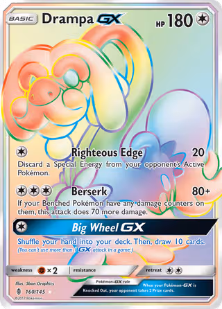 Drampa GX 160/145 Pokemon card