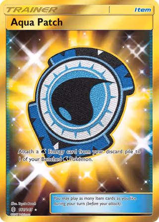 Aqua Patch 161/145 Pokemon card