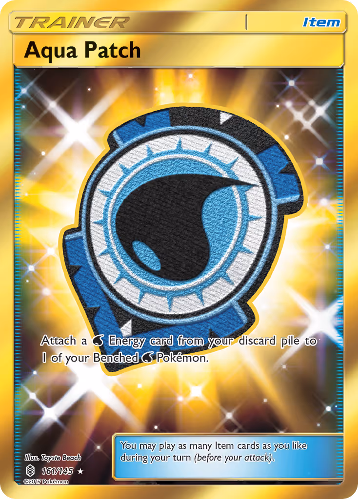 Aqua Patch 161/145 Pokemon card