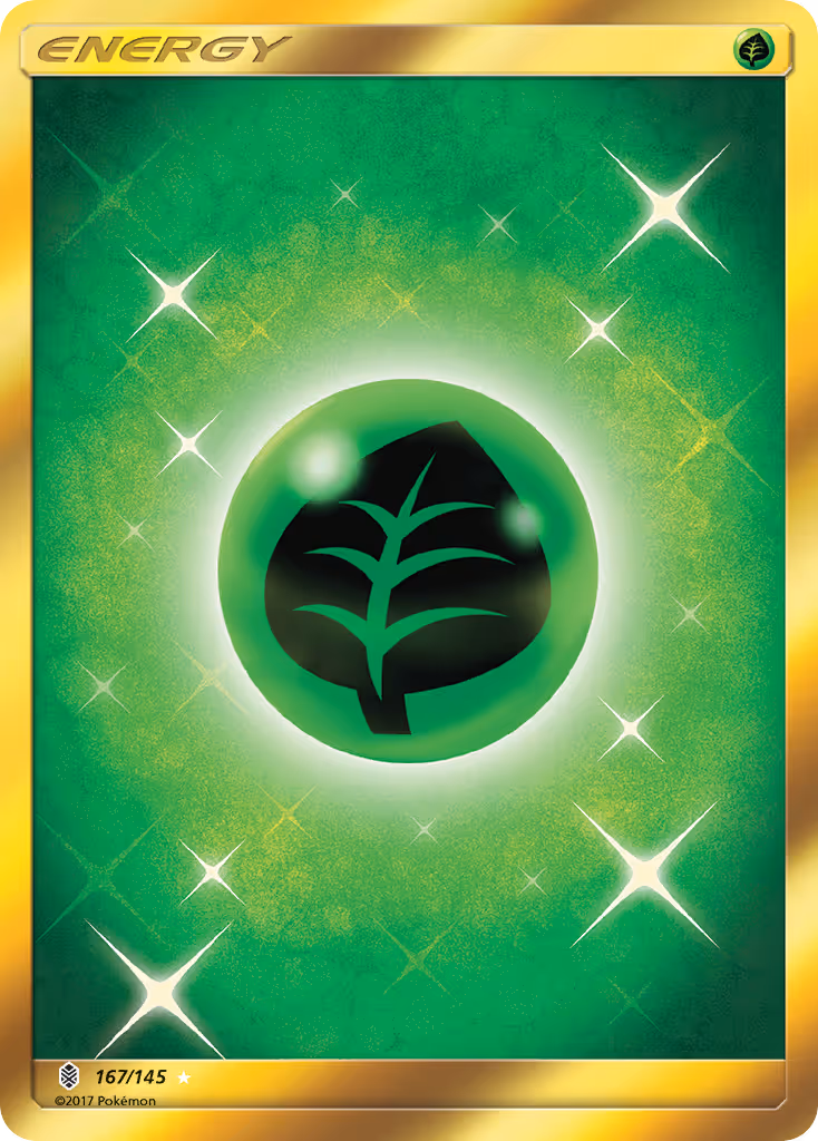 Grass Energy 167/145 Pokemon card