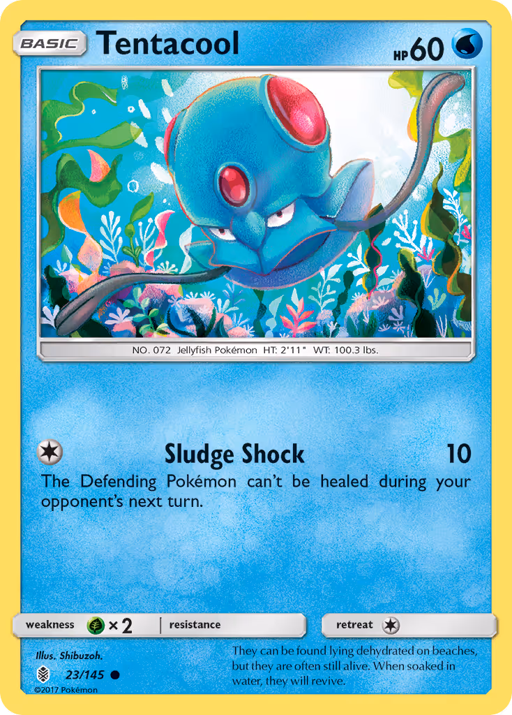 Tentacool 23/145 Pokemon card