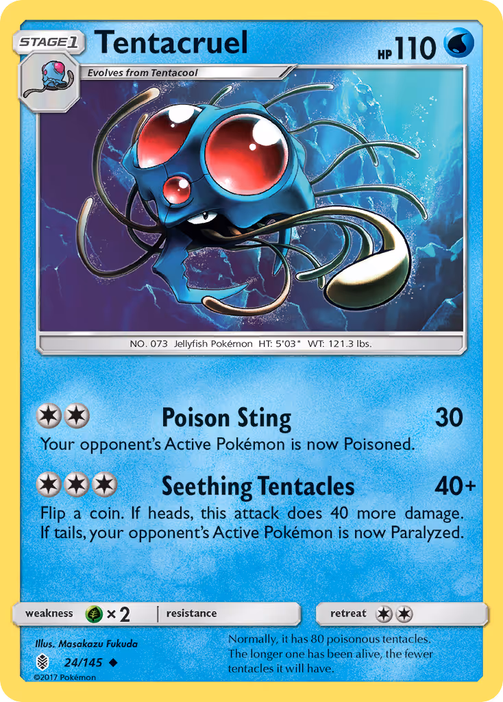 Tentacruel 24/145 Pokemon card