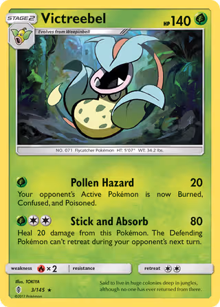 Victreebel 3/145 Pokemon card