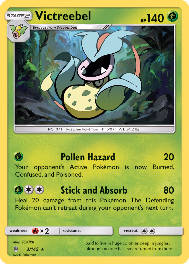 Victreebel 3/145 Pokemon card