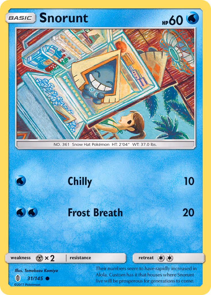 Snorunt 31/145 Pokemon card