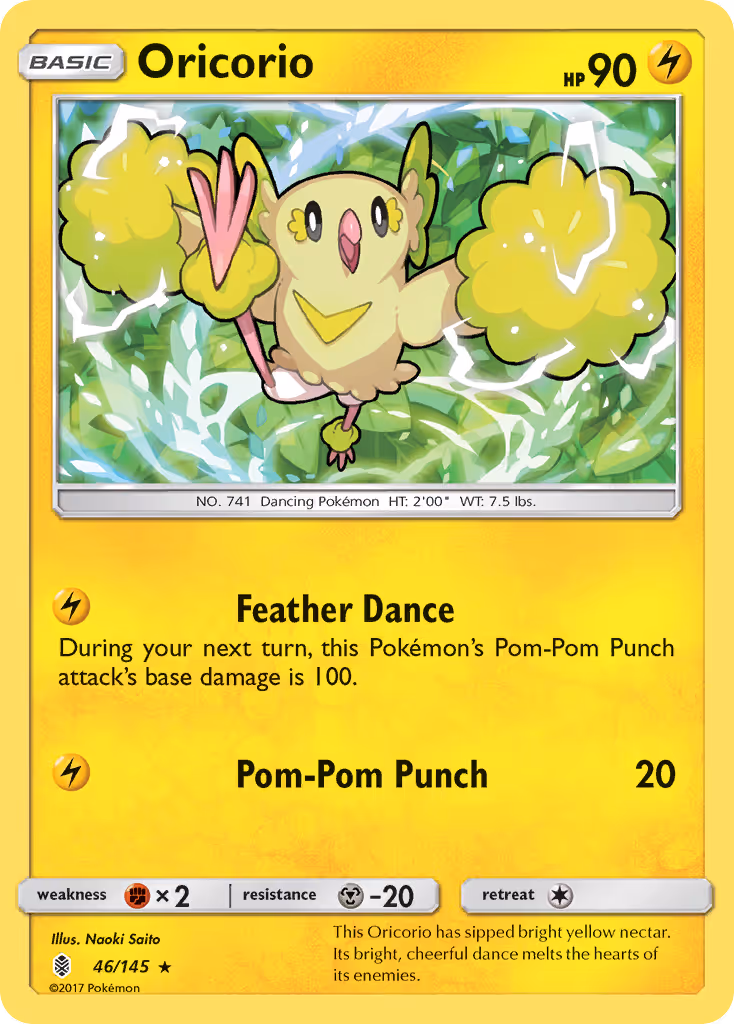 Oricorio 46/145 Pokemon card