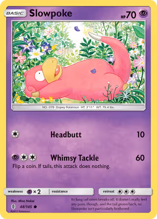 Slowpoke 48/145 Pokemon card