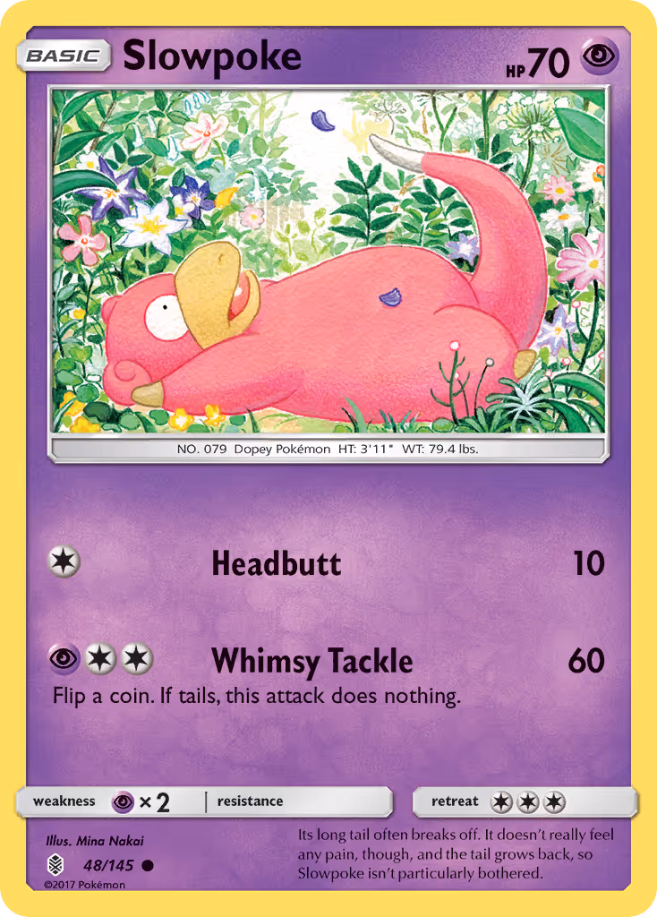 Slowpoke 48/145 Pokemon card