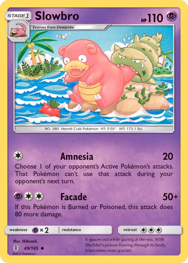 Slowbro 49/145 Pokemon card