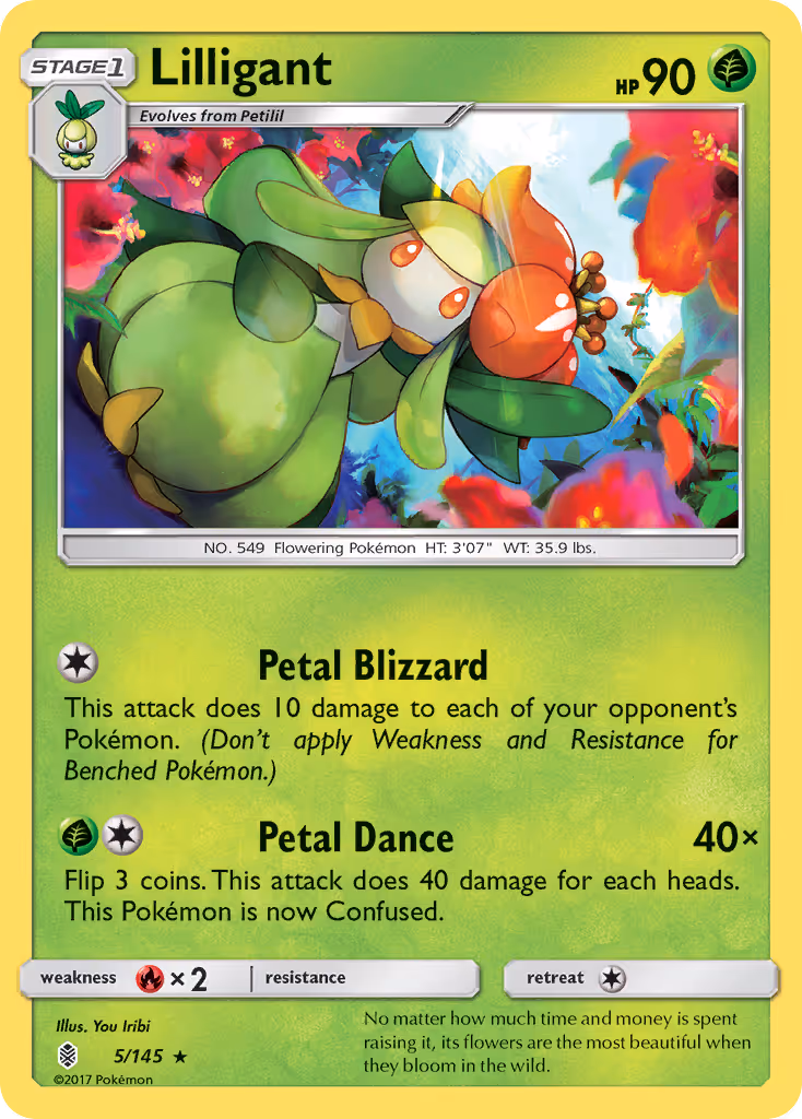 Lilligant 5/145 Pokemon card