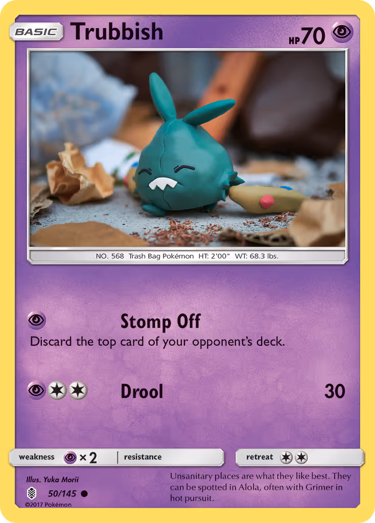 Trubbish 50/145 Pokemon card