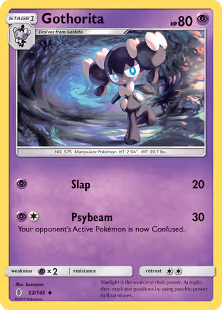Gothorita 53/145 Pokemon card