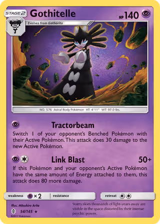 Gothitelle 54/145 Pokemon card