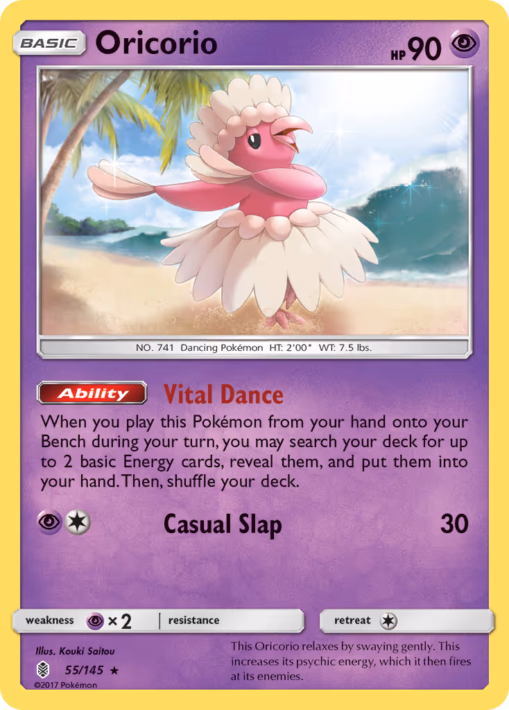 Oricorio 55/145 Pokemon card