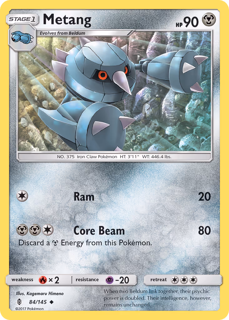Metang 84/145 Pokemon card