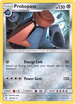 Probopass 86/145 Pokemon card