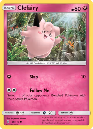 Clefairy 88/145 Pokemon card