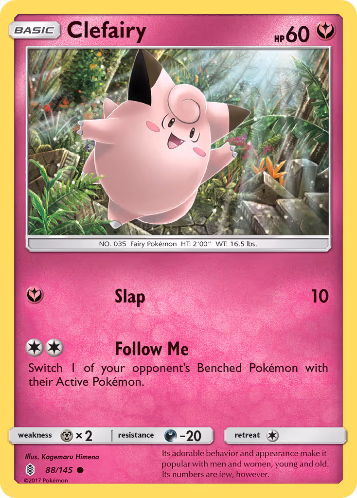 Clefairy 88/145 Pokemon card