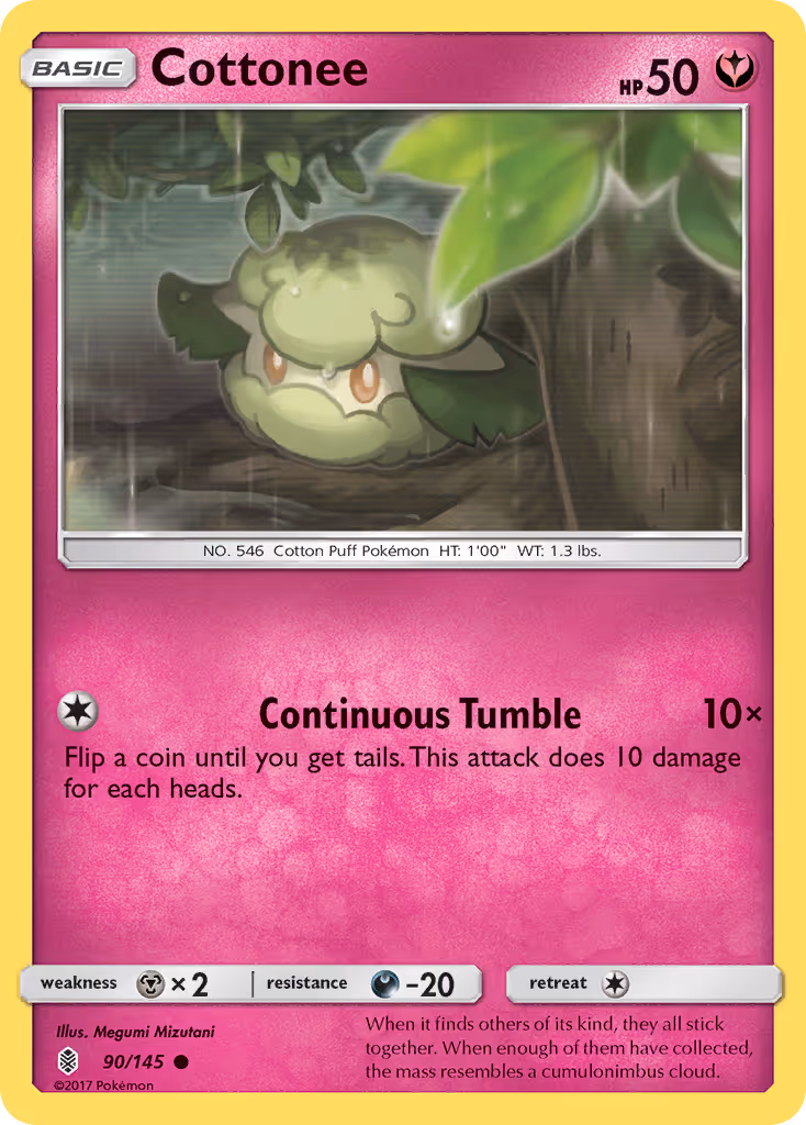 Cottonee 90/145 Pokemon card