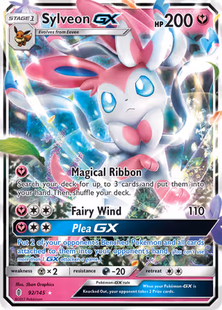 Sylveon GX 92/145 Pokemon card