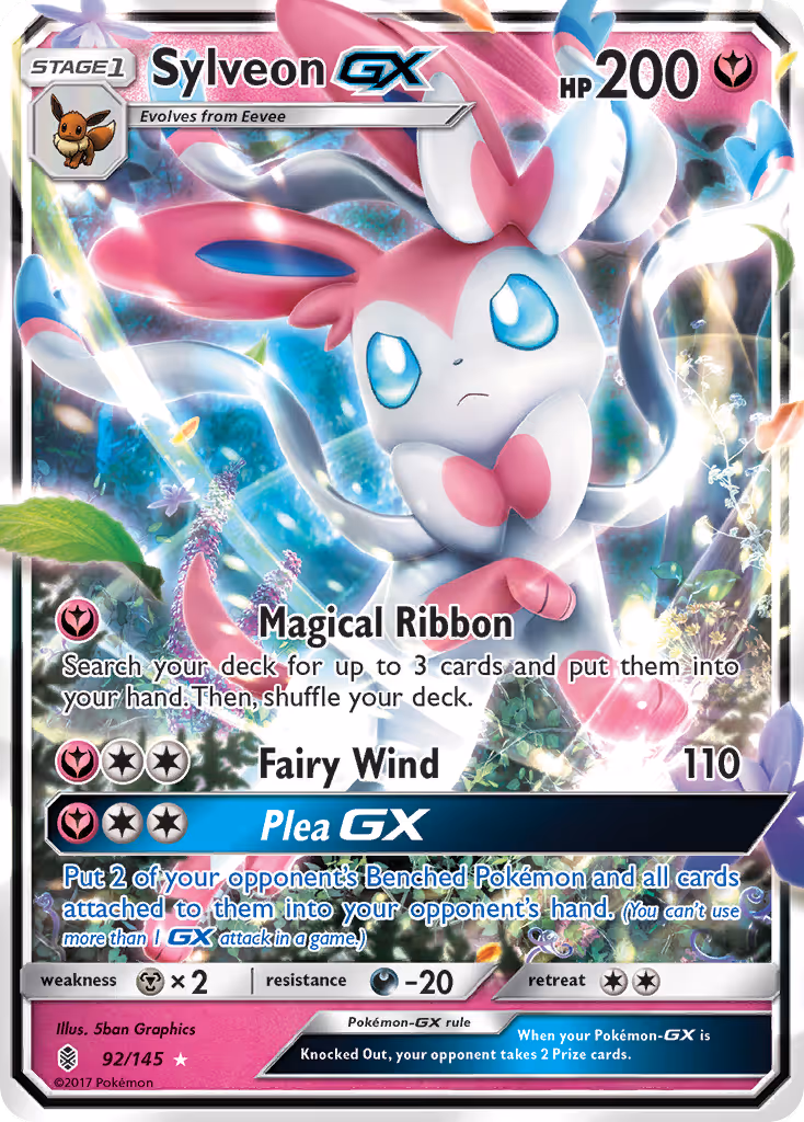 Sylveon GX 92/145 Pokemon card