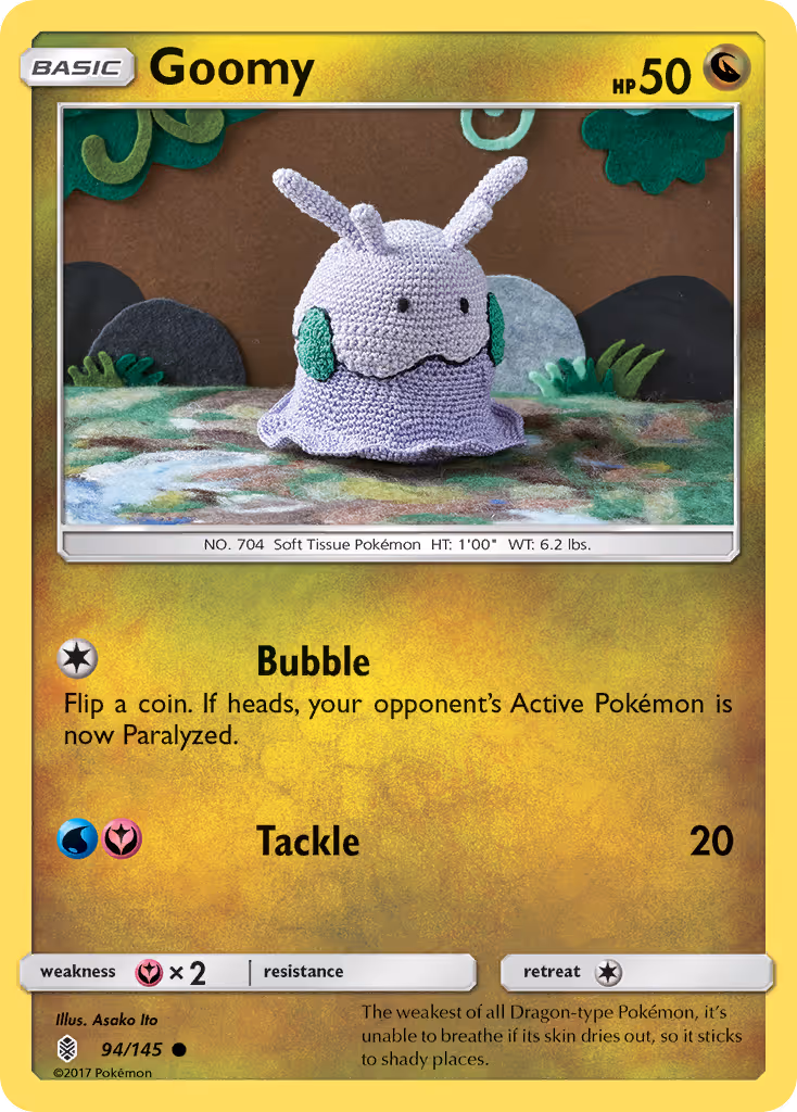 Goomy 94/145 Pokemon card