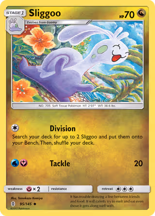 Sliggoo 95/145 Pokemon card