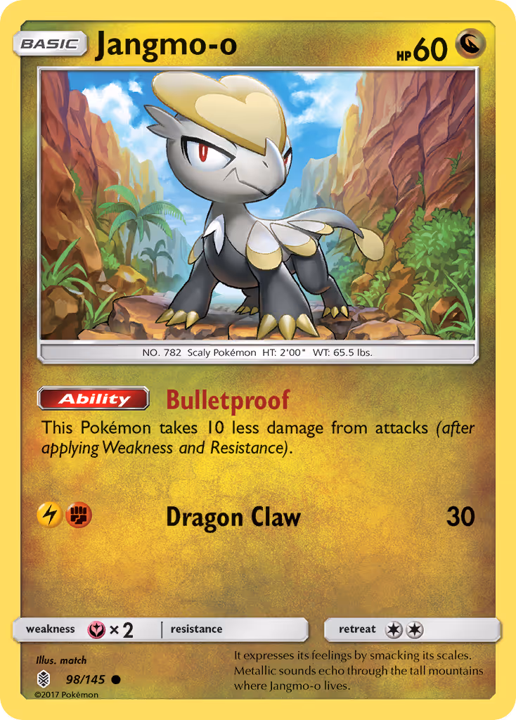 Jangmo-o 98/145 Pokemon card