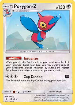 Porygon-Z 105/147 Pokemon card