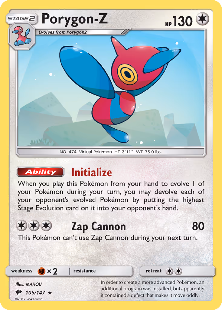 Porygon-Z 105/147 Pokemon card