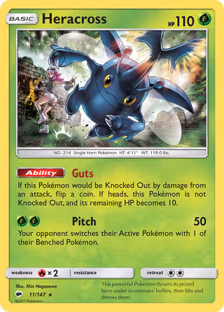 Heracross 11/147 Pokemon card