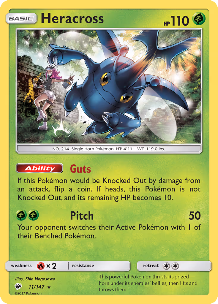 Heracross 11/147 Pokemon card
